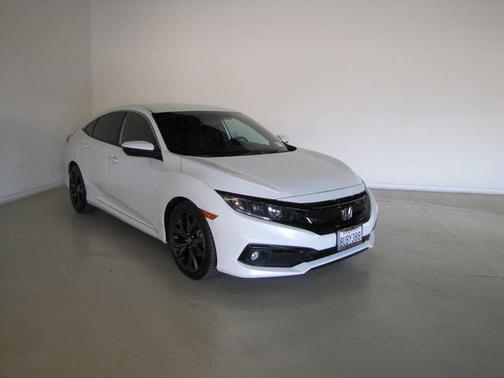 White 2020 Honda Civic Sport