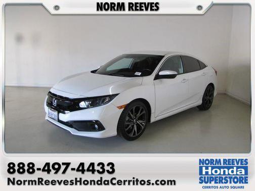 White 2020 Honda Civic Sport