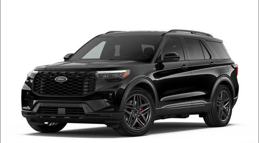 Agate Black Metallic 2026 Ford Explorer ST-Line