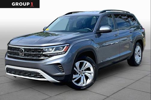 Platinum Gray Metallic 2021 Volkswagen Atlas 3.6L SE w/Technology