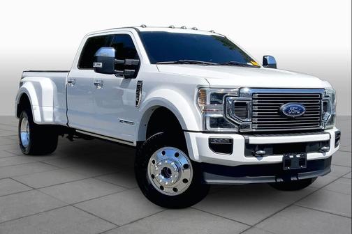 Star White Metallic Tri-Coat 2022 Ford F-450 Platinum