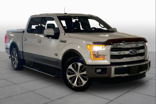 White Platinum Metallic Tri-Coat/Caribou 2017 Ford F-150 King Ranch