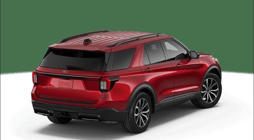 Rapid Red Metallic Tinted Clearcoat 2026 Ford Explorer ST-Line