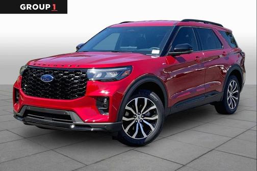 Rapid Red Metallic Tinted Clearcoat 2026 Ford Explorer ST-Line