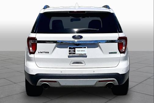 White Platinum Metallic Tri-Coat 2017 Ford Explorer Limited