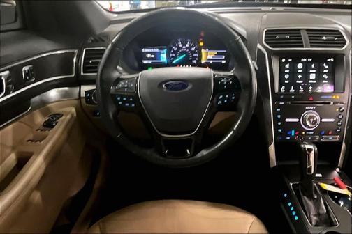 White Platinum Metallic Tri-Coat 2017 Ford Explorer Limited
