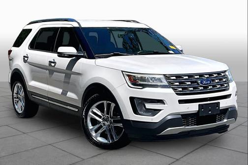 White Platinum Metallic Tri-Coat 2017 Ford Explorer Limited