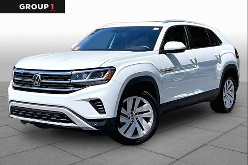 Pure White 2023 Volkswagen Atlas Cross Sport 3.6L V6 SE w/Technology