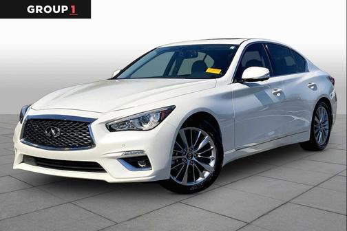 Majestic White 2023 INFINITI Q50 3.0t LUXE