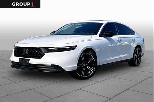 Platinum White Pearl 2023 Honda Accord Hybrid Sport