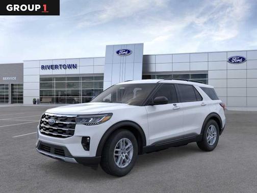 Space White Metallic 2026 Ford Explorer Active
