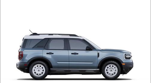 Azure Gray Metallic Tri-Coat 2025 Ford Bronco Sport Heritage
