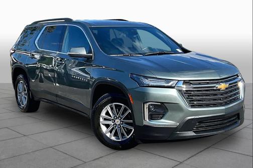 Silver Sage Metallic 2022 Chevrolet Traverse LT Cloth