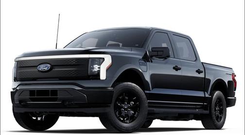 Agate Black Metallic 2025 Ford F-150 Lightning XLT