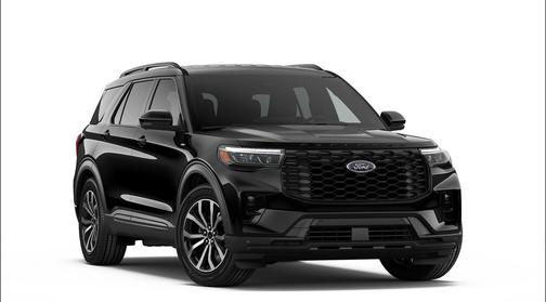 Agate Black Metallic 2026 Ford Explorer ST-Line