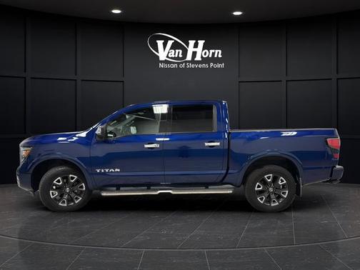 Deep Blue Pearl Metallic 2021 Nissan Titan Platinum Reserve