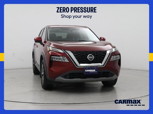 Red 2021 Nissan Rogue SV