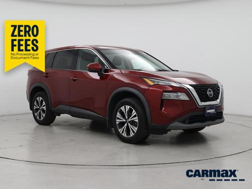 Red 2021 Nissan Rogue SV