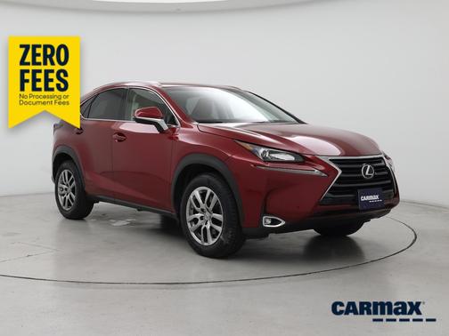Red 2016 Lexus NX 200t