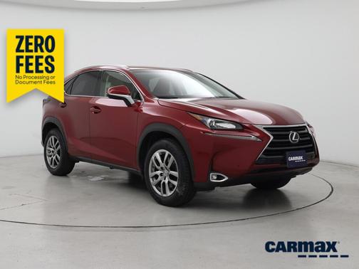 Red 2016 Lexus NX 200t