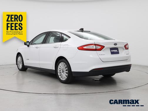 White 2014 Ford Fusion Hybrid S