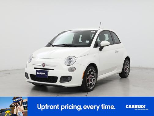 White 2015 FIAT 500 Sport