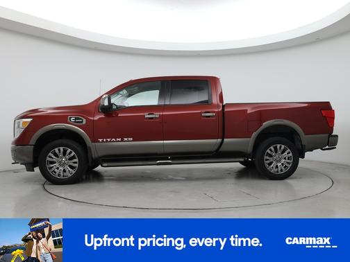Burgundy 2018 Nissan Titan XD Platinum Reserve