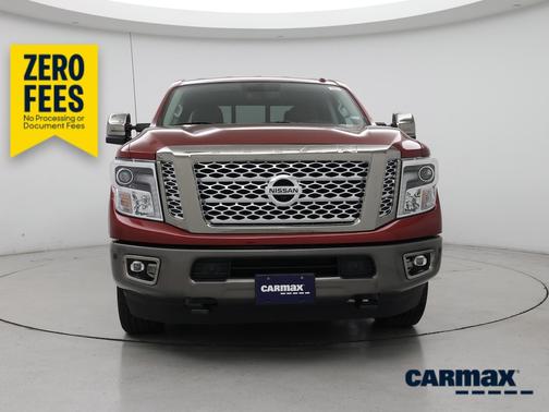 Burgundy 2018 Nissan Titan XD Platinum Reserve