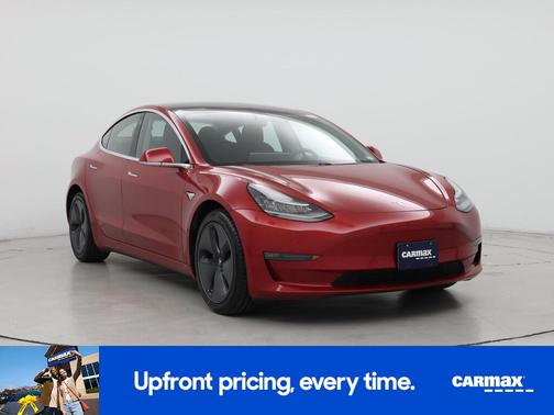 Red 2020 Tesla Model 3 Long Range