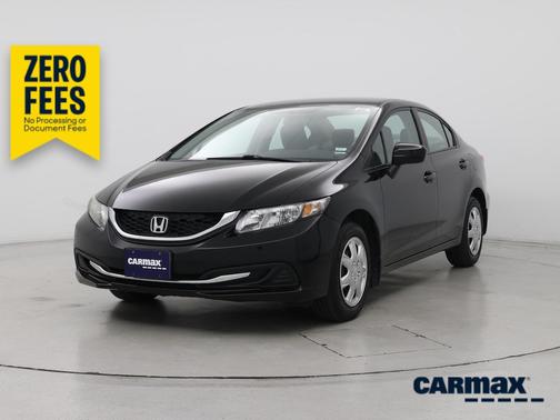 Black 2015 Honda Civic LX