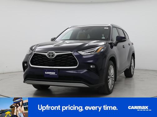 Blue 2022 Toyota Highlander Platinum