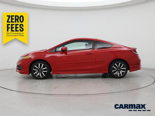 Red 2015 Honda Civic EX-L