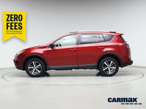 Red 2017 Toyota RAV4 XLE