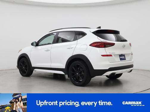 White 2019 Hyundai TUCSON Night