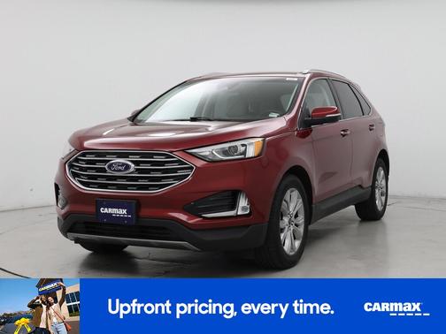 Red 2019 Ford Edge Titanium