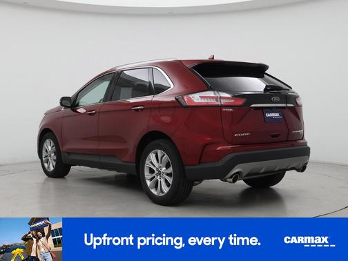 Red 2019 Ford Edge Titanium