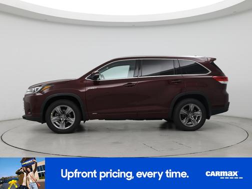 Burgundy 2019 Toyota Highlander Hybrid Limited Platinum
