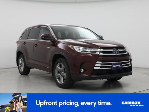 Burgundy 2019 Toyota Highlander Hybrid Limited Platinum