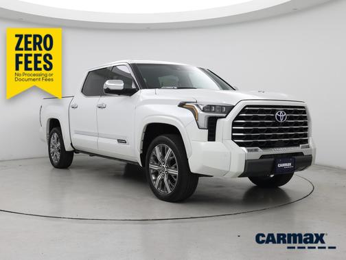 White 2023 Toyota Tundra Hybrid Capstone