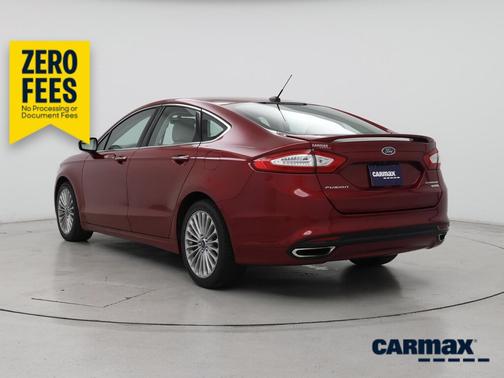 Red 2016 Ford Fusion Titanium