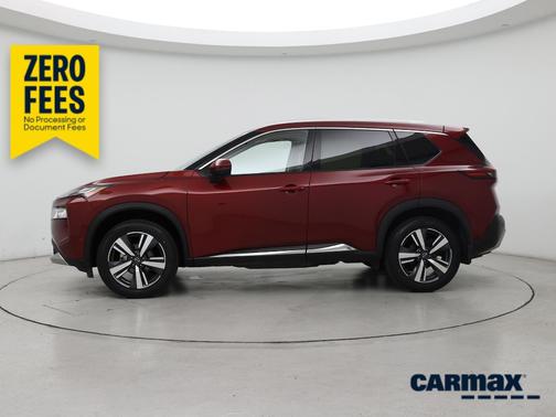 Red 2023 Nissan Rogue Platinum