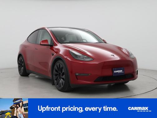 Red 2023 Tesla Model Y Performance