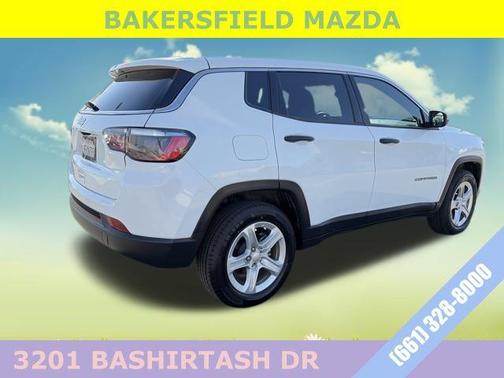 Bright White Clearcoat 2023 Jeep Compass Sport