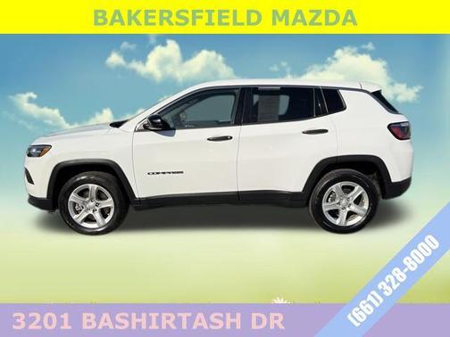 Bright White Clearcoat 2023 Jeep Compass Sport