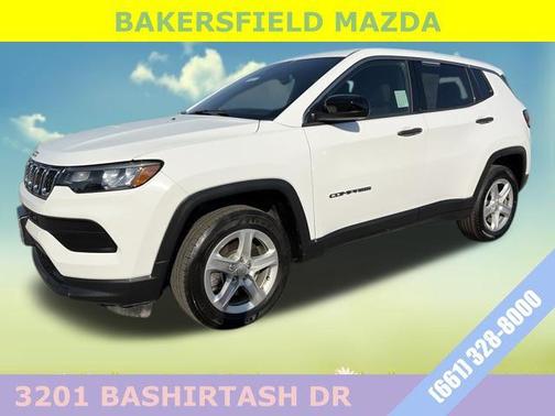 Bright White Clearcoat 2023 Jeep Compass Sport