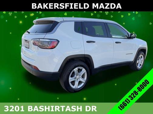 Bright White Clearcoat 2023 Jeep Compass Sport