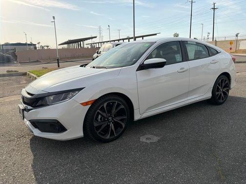 White 2021 Honda Civic Sport Sedan
