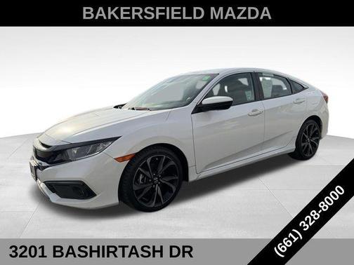 White 2021 Honda Civic Sport
