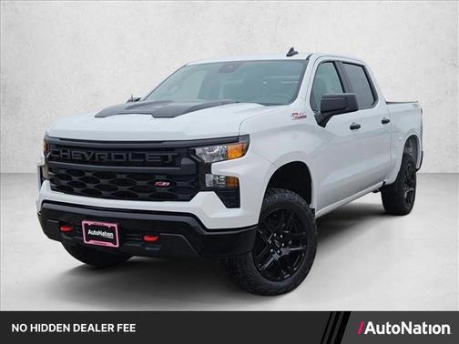 Summit White 2026 Chevrolet Silverado 1500 Custom Trail Boss