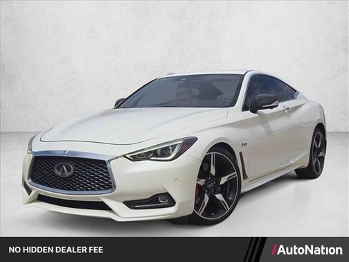 Majestic White 2019 INFINITI Q60 3.0t Red Sport 400